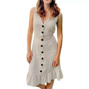 NWT Monteau Los Angeles Linen blend dress Size XL